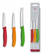 Comprar Set De Cuchillos Victorinox Mondadores X 3 Para Verduras Y Frutas En Tres Colores Distintos