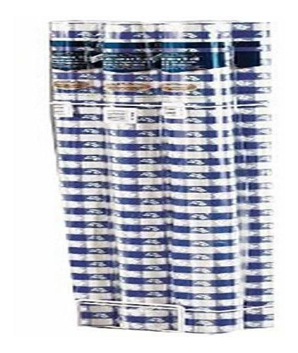 Mantel Plástico A Cuadros Azul, 40  X 100ft