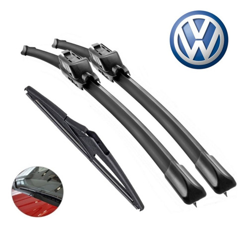 Palheta Limpador Parabrisa Silicone Vw Gol Fox Polo Virtus Gol G7 2017 A 2024 Rodo