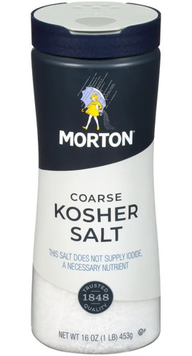 Morton Sal Gruesa Kosher Salt 453g Importada