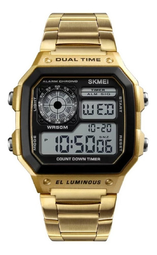 Relogio Masculino Skmei 1335 Pulseira Em Aço 50m Metros