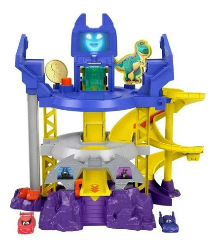 Set De Juego Fisher-price Batwheels Baticueva Lanza Y Atrapa