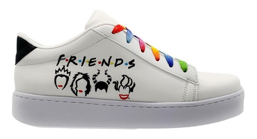 Tenis Para Niña Mujer Juvenil Diseño Friends Villanas