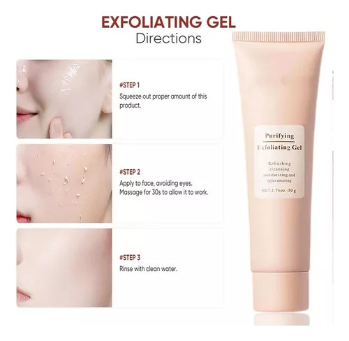6 Unidades Gel Exfoliante Purificador Y Avanzado Quarxery