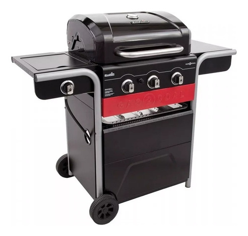 Parrillero Barbacoa Híbrida Gas Carbón Encendido Electronico