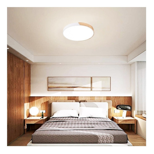 Imagen 6 de 6 de Lámpara led de pared, techo Serlux Panel LED Redondo Cerchio 18W color blanco 220V-240V por 1 unidad