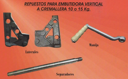 Embutidora Vertical Manual 10 Kg A Tornillo Sinfin Arean