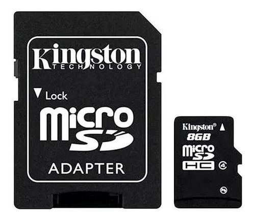 Cartão De Memória Kingston Sdc4 Com Adaptador Sd 8gb