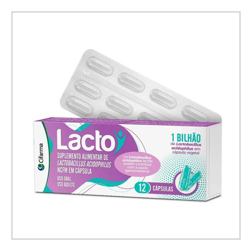 Kit Com 3 Vitaminas Lacto 1 Bilhão 12cps Cifarma -