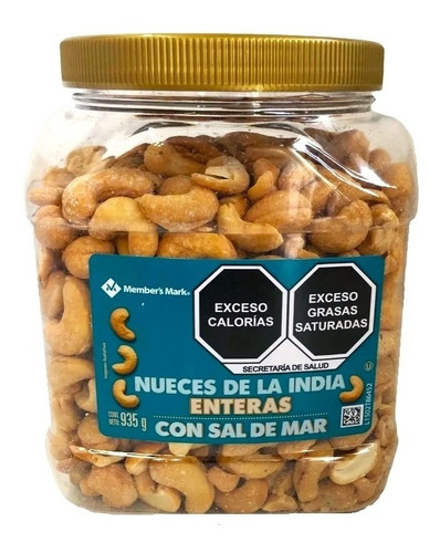 Nueces De La India Con Sal De Mar 935gr Nuez Muy Rica