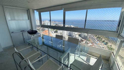 Apto, Vista Al Mar, Parrillero Propio, 3 Dorm Mas Servicio