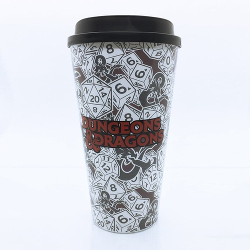 Vaso De Cafe Con Tapa Dungeons And Dragons Producto Oficial
