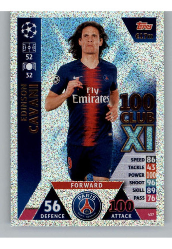 Topps Uefa Champions League Match Attax 437 Edinson Cavani 1