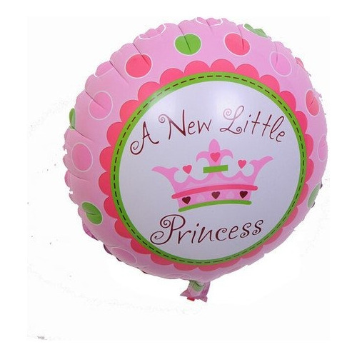 5 Globos Nueva Princesa / Principe 45 Cm Baby Shower Nacimi