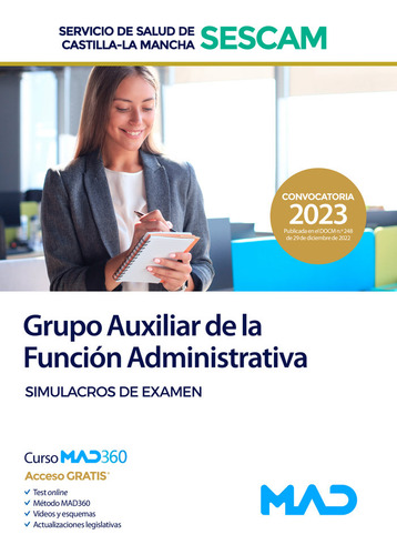 Grupo Auxiliar Funcion Administrativa Servicio De, De Usero Lopez, Juan Carlos. Editorial Mad, Tapa Blanda En Español