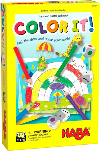 Haba ¡coloréalo! - Un Juego De Colorear Roll & Write Con 2 V