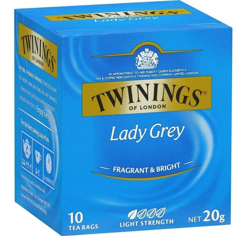 Te Twinings Lady Grey Caja X 10 Saquitos Exquisito Nuevo!