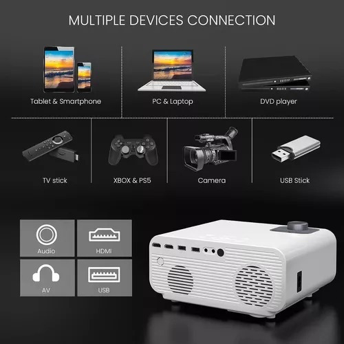 Imagen 4 de 5 de Proyector Video Beam Full Hd 1080p Honpow F3