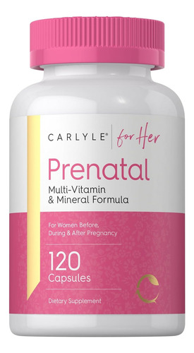 Suplemento Carlyle Prenatal Multivitamínico 120 Capsulas