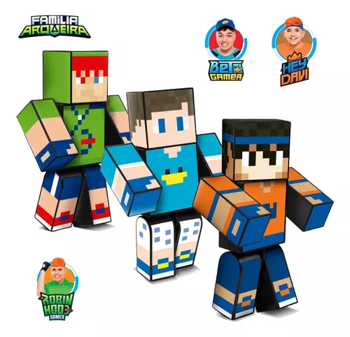 Boneco Robin Hood + HEY Davi + Beto Gamer 25 CM Minecraft – Starhouse Mega  Store