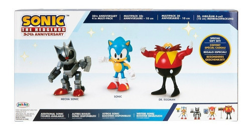 Sonic Hedgehog - Multipack Sonic Dr Eggman Y Mecha Sonic 4