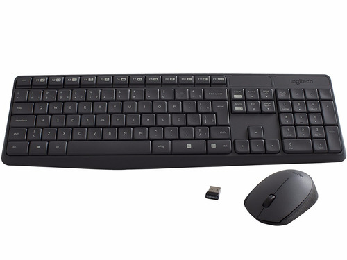 Kit Teclado E Mouse Wireless Logitech Sem Fio Mk235