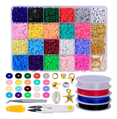 Kit De Perlas De Arcilla De 4000 Piezas Para Hacer Joyas, 6