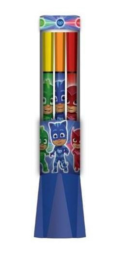 Set De 12 Marcadores De Colores - Pj Mask