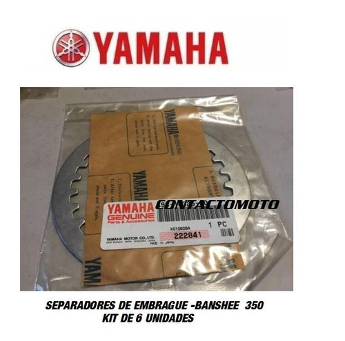 Separadores De Embrague Original Yamaha Banshee Kit X6