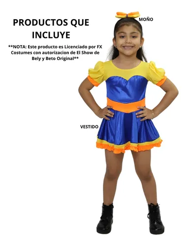 Disfraz Bely Del Show De Bely Y Beto Licencia Original Ni a