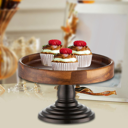 De Torta Placa De Exhibición De Madera Bandeja De Madera L