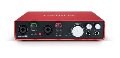 Focusrite Scarlett 6i6 Placa De Sonido Usb 2.0 Midi