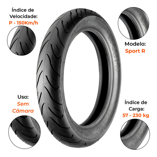 Par Pneu Cruisym 150 90-90-14 + 100-90-14 Technic
