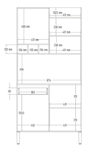 Imagen 7 de 10 de Mueble De Cocina Kit Completo 4 Puertas 1 Cajon Amoblamiento