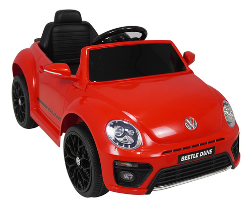 Carro Elétrico Infantil 6v Vermelho Volkswagen Beetle Dune