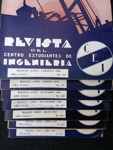 Imagen 2 de 2 de Revista Del Centro Estudiantes De Ingenieria C E I Numeros