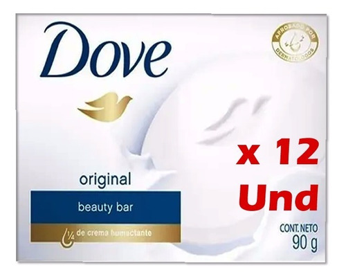 Jabón En Barra Dove Beauty Original 90g X 12