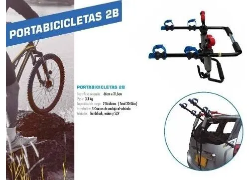 20%off Porta Bicicletas X 2 Carrier Soporte Carro Ciclas