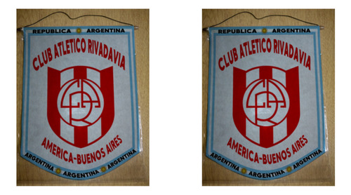 Banderin Grande 40cm Club Atletico Rivadavia America