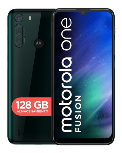 Celular Motorola Moto One Fusión 4g 128gb 4gb Dual Sim Color Verde