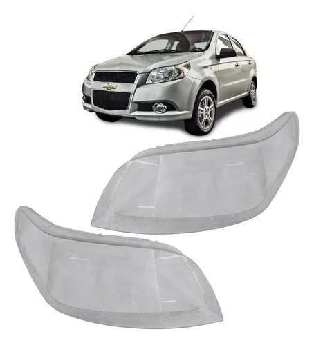 Lente Optica Acrilico P/ Chevrolet Aveo G3 2012 2013 2014 15