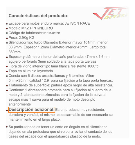 Escape Jetson Mk-ztrap/negro Dr650