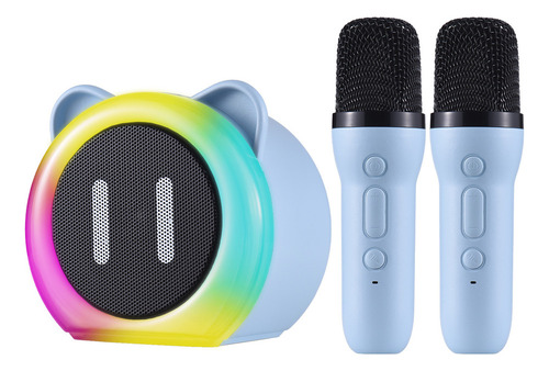 Micrófono Con Altavoz Inalámbrico Karaoke Machine 2 Micrófon