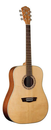 Guitarra acústica Washburn Harvest D7S para diestros natural ovangkol brillante