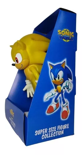 Boneco Super Sonic Amarelo Personagem Action Figure Articulado