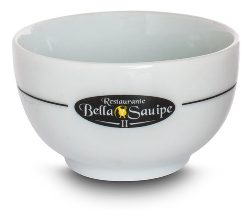 24 Tigela Bowl Açai 500 Ml Porcelana Com Logomarca Média