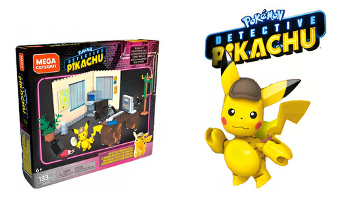 Mega Construx Pokemon Detective Pikachu Office (Usado)