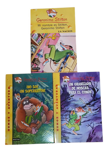 Libros Gerónimo Stilton Por Pack De 3