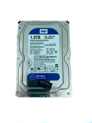 Disco Duro Western Digital Blue De 1tb 3.5 Para Pc 