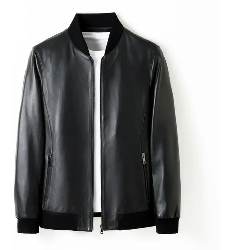 Jaqueta couro cheap fake masculina
